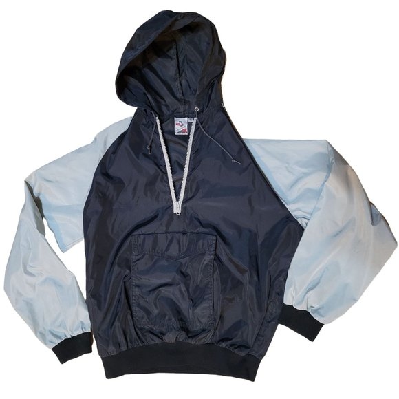 Campusport Other - Vintage Campusport Unisex Medium Pullover Hooded Windbreaker Black Grey Nylon